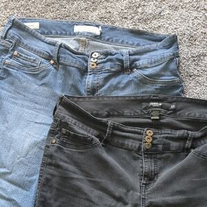 Torrid Bundle Lot 2 Pair Jeggings Black And Blue Plus Sz 20S 20 Short